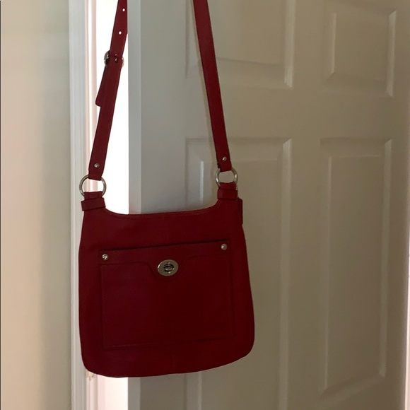 red coach crossbody